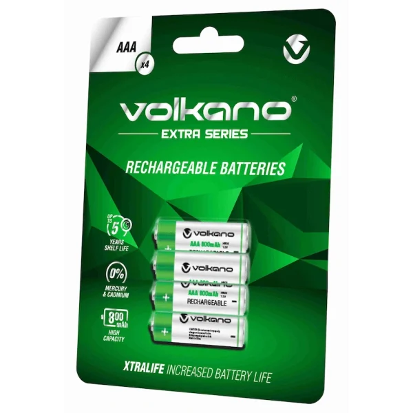 Volkano Extra Series AAA Rechargeable Batteries Pack of 4 - Image 2