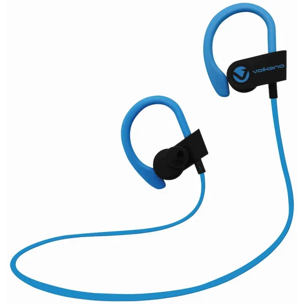 Volkano Race Series Bluetooth Sport Earhook Earphones - Black/Blue