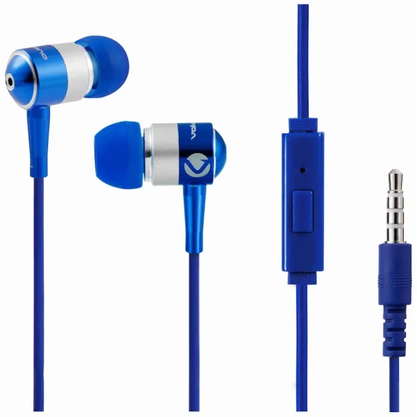 Volkano Earphones with Mic - STANNIC SERIES - Blue