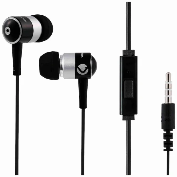 Volkano Earphones with Mic - Stannic Series - Black