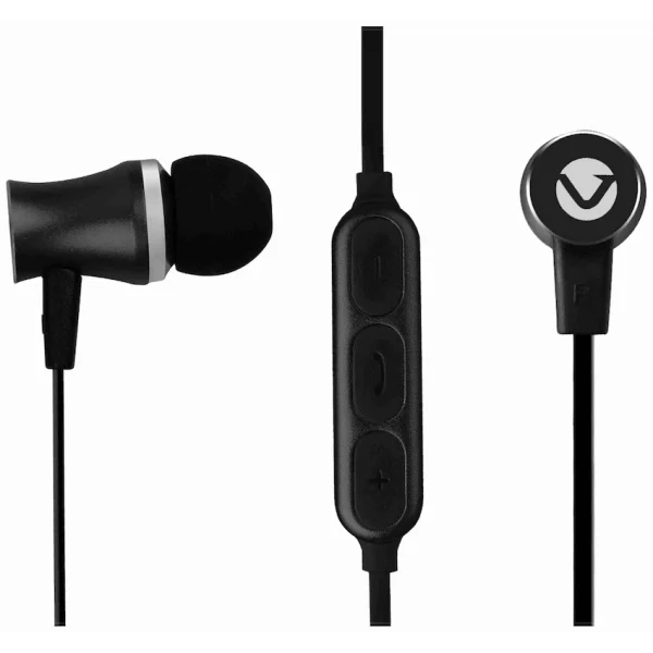 Volkano Chromium B.T. Earphones with SD Card Reader - Black