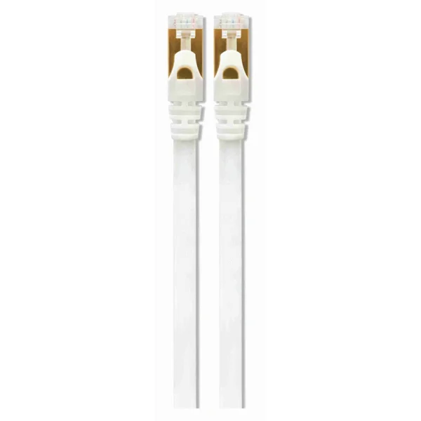 VolkanoX Giga Series Cat 7 Ethernet Cable 3m - White, Gold Tips - Image 2