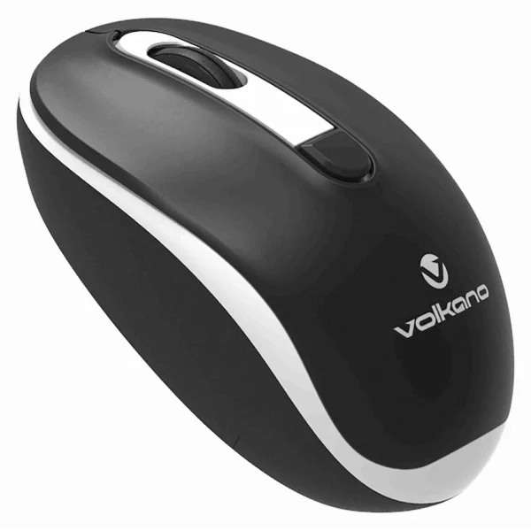 Volkano Jade Series Wireless Mouse - Black with White