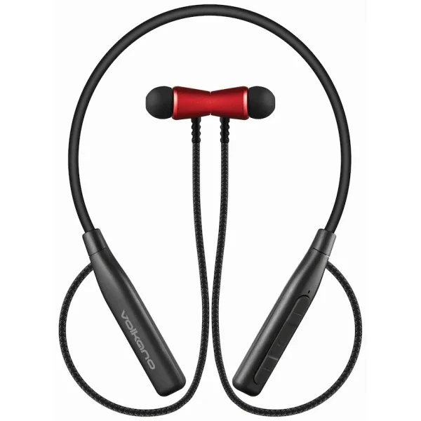 Volkano Aeon+ Series Bluetooth Earphones with Neckband - Red