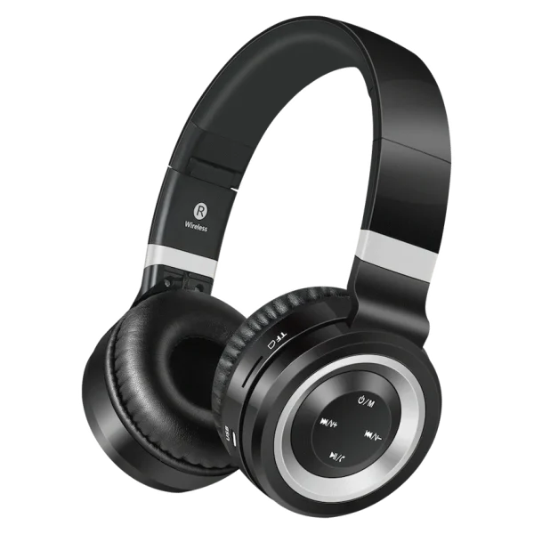 Volkano Lunar Series Bluetooth Headphones - Black/Silver