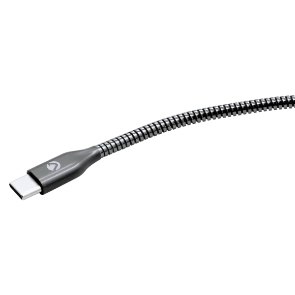 Volkano Iron Series Type-C to MFI Lightning Cable 6ft - Gun Metal - Image 3