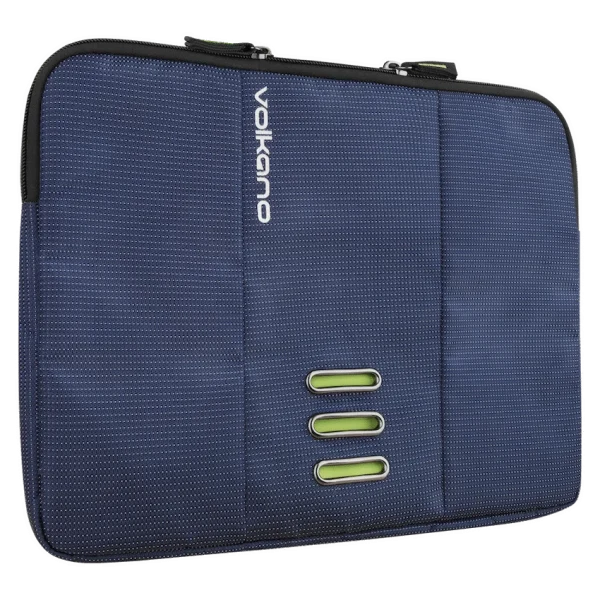 Volkano Latitude Laptop Sleeve 13" to 14.1" - Navy/Lime
