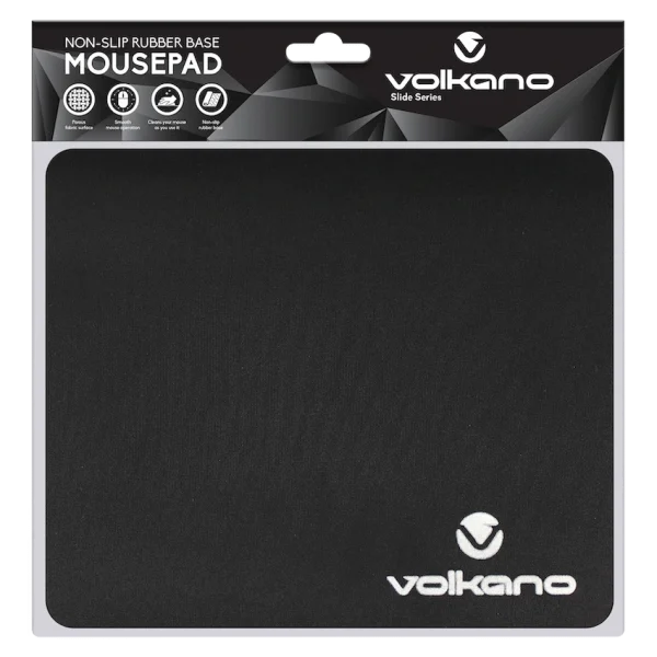 Volkano Slide Series Mouse Pad 220x180x3mm - Black - Image 2
