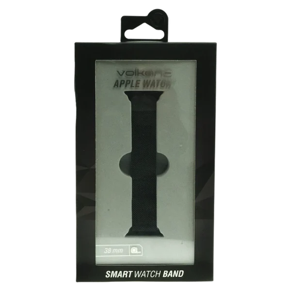 Volkano Smart Watch Band - Milanese - iWatch 38mm - Black - Image 2