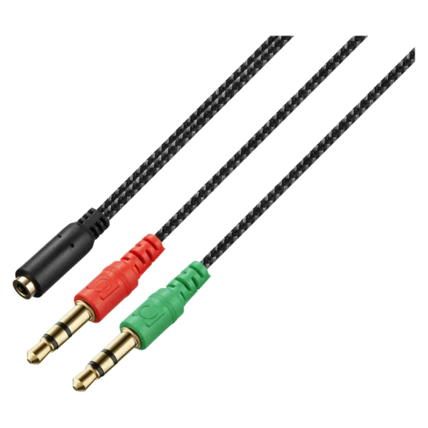 Volkano Unity Series AUX Splitter 4-Pole Socket to 2 AUX