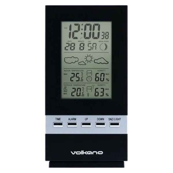 Volkano Dew Series Weather Station - Black