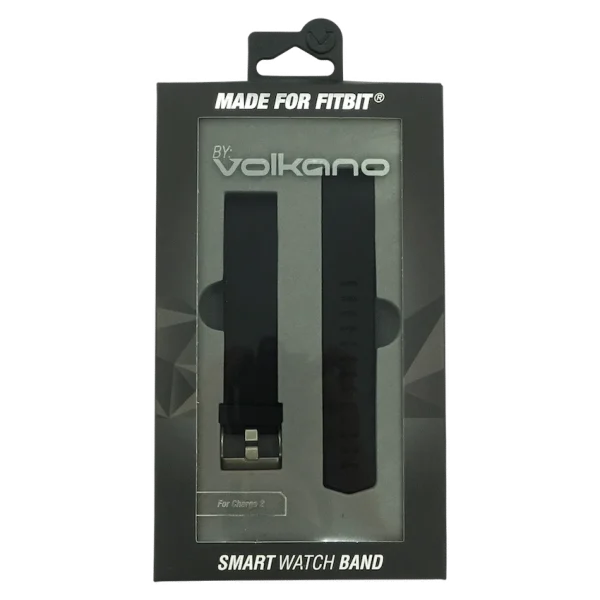 Volkano Smart Watch Band - Silicone - Fitbit Charge 2 Large - Black - Image 2