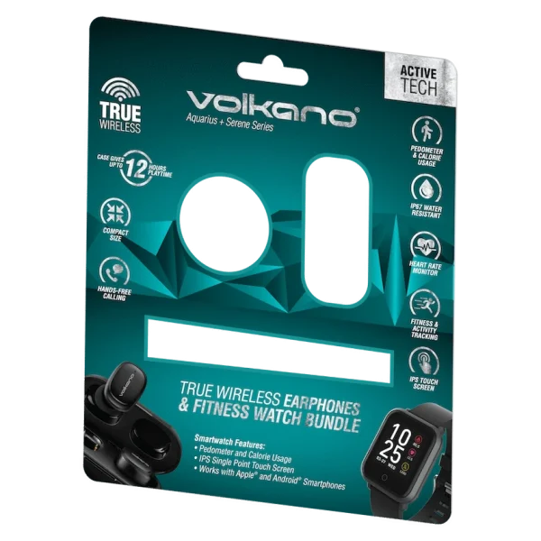 Volkano Aquarius TWS + Serene Watch Series Bundle - Black - Image 3