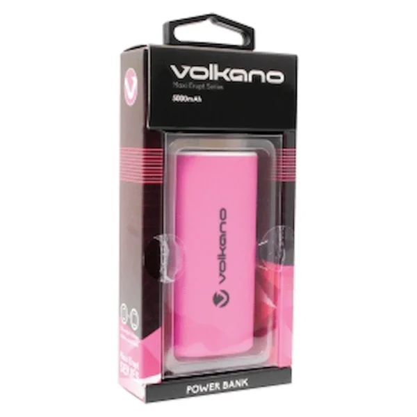 Volkano Maxi Erupt Series Power Bank 5000mah - Pink - Image 2