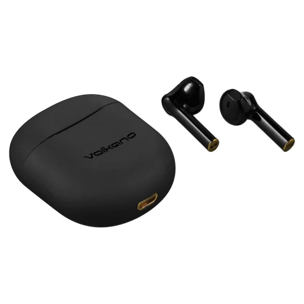 Volkano Aries 2.0 Series TWS Earphones + Charging Case - Black - Image 3