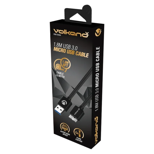 VolkanoX Data Series USB3.0 Micro USB Cable 1.8m - Image 3