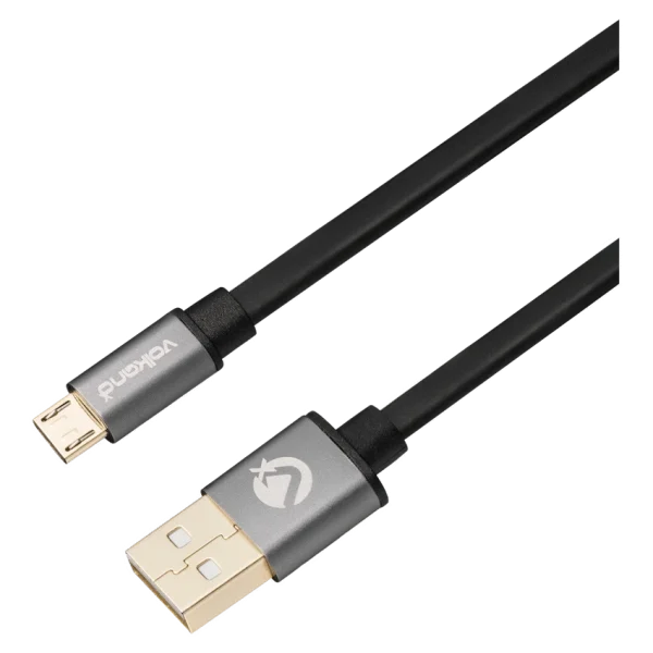 VolkanoX Couple Series Micro USB Premium Twin Pack 1m Charge/Data Cable - Black - Image 2