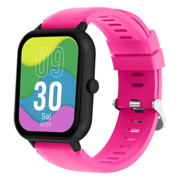 Volkano Chroma Series Smartwatch with Pink Strap - Image 2