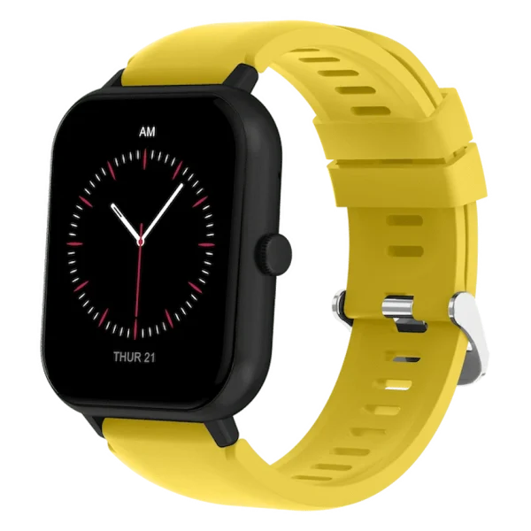 Volkano Chroma Series Smartwatch with Yellow Strap - Image 2