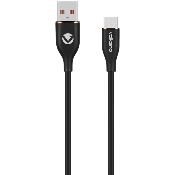 Volkano Flexi Series USB to Micro USB 1.5m 18w - Black
