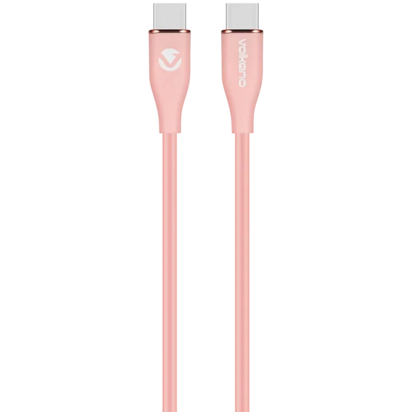 Volkano Flexi Series Type-C to Type-C 1.5m 60w - Pink