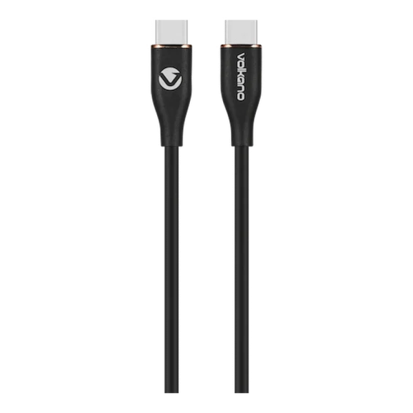 Volkano Flexi Series Type-C to Type-C 2.5m 60w - Black - Image 2