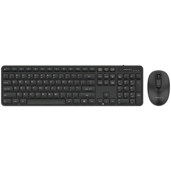 VolkanoX Garnet Bluetooth Wireless Keyboard and Mouse Combo - Black
