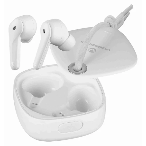 Volkano Ore Series True Wireless Earphones with Charging Case - White - Image 2