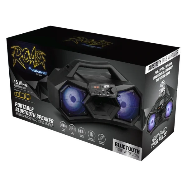 R.O.A.R by Volkano T.B.T series Dual 4” Bluetooth Speaker - Image 2