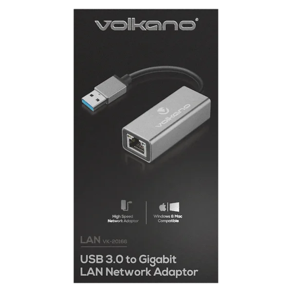 Volkano Lan Series USB 3.0 to Gigabit LAN Network Adaptor - Image 3