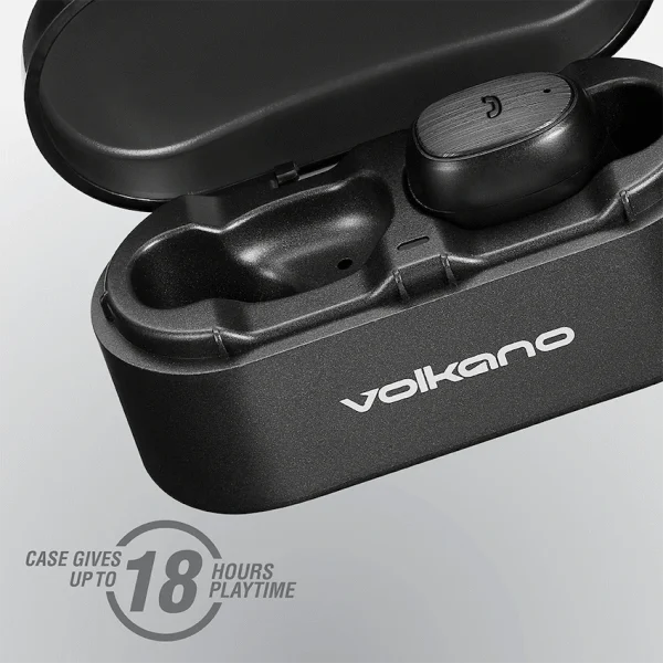 Volkano Virgo Series True Wireless Earphones - Black - Image 3