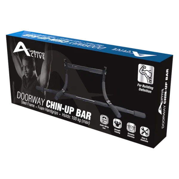 Volkano Active Doorway Chin-Up Bar - Black - Image 2