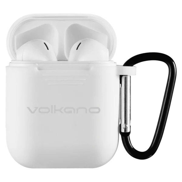 Volkano Buds Plus Series TWS with Silicone - White - Image 3