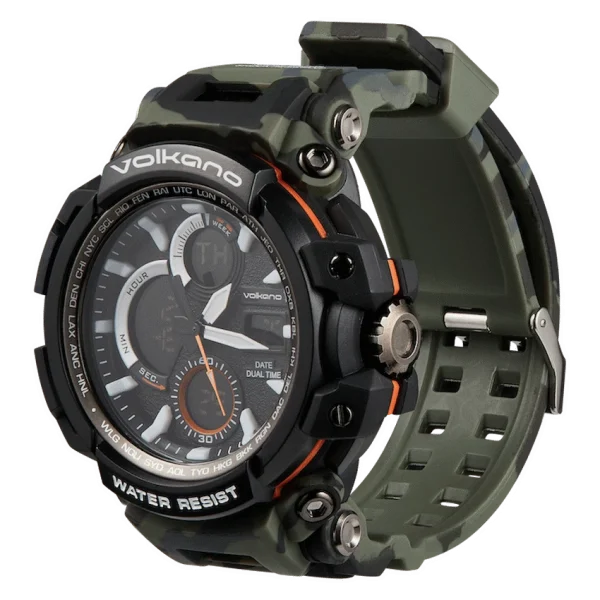 Volkano Routine Series Sports Watch - Green Camo