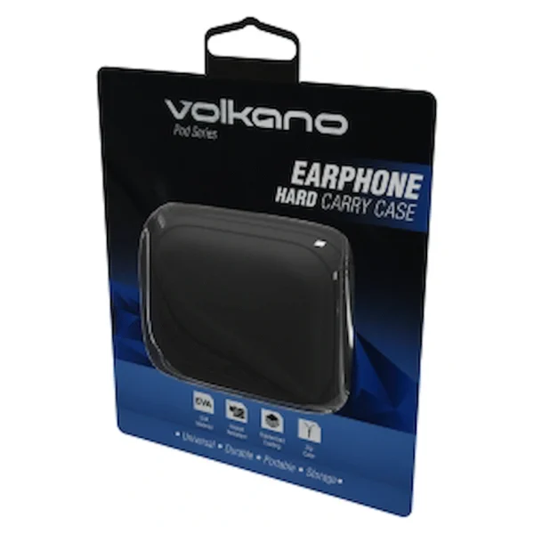 Volkano Pod Series Earphone Case - Black - Image 3
