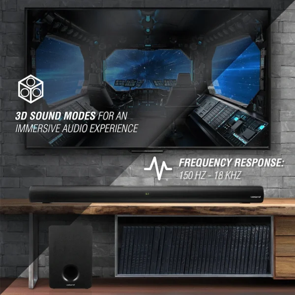 VolkanoX Hypersonic Series 120w 2.1 Soundbar - Image 2