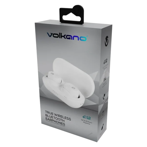 Volkano Skadi Series TWS Earphone - White - Image 2