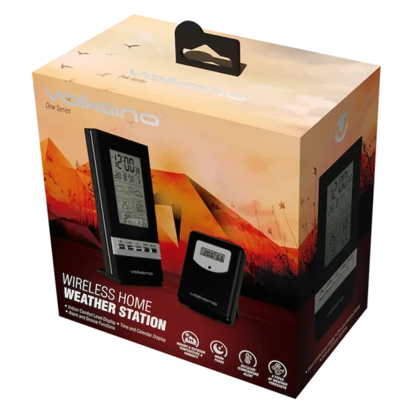 Volkano Dew Series Weather Station - Black - Image 2
