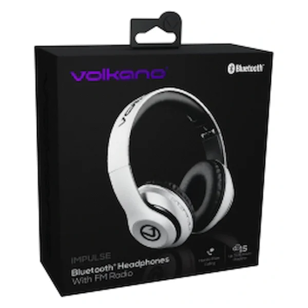 Volkano Impulse Series Bluetooth Headphones - Silver - Image 2