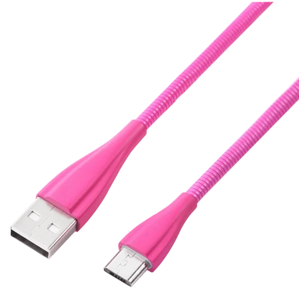 Volkano Fashion Series Micro USB Cable 1.8m - Lumo - Pink - Image 2