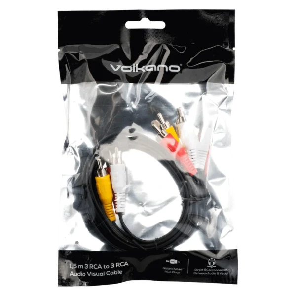 Volkano 3 RCA to 3 RCA Cable 1.5m - Image 2