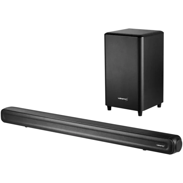 VolkanoX Supersonic Series 2.1 200w Soundbar System with Wireless Subwoofer - Black