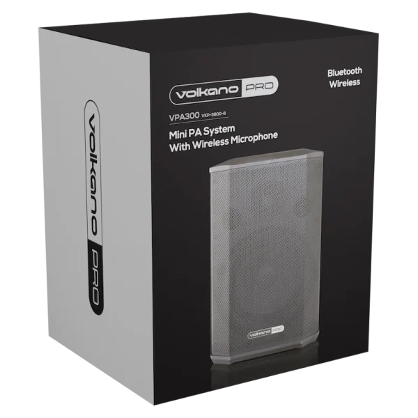 Volkano Pro VPA300 Mini PA System with Wireless Microphone - Image 2