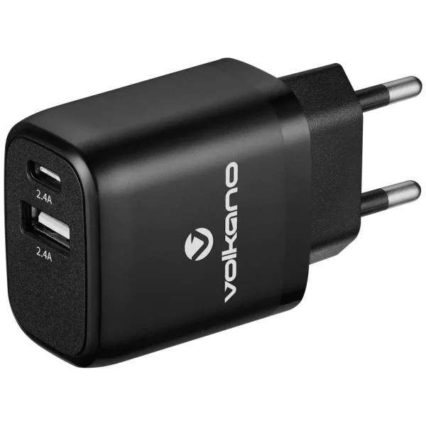 Volkano On the Go USB Plus Type-C Wall Charger