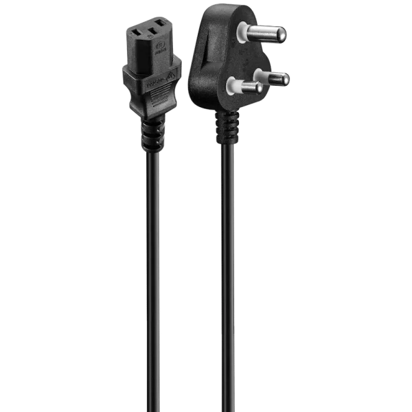 Volkano Presto Series Power Cable 3-Pin IEC to Type-M 1.8m 10a - Black