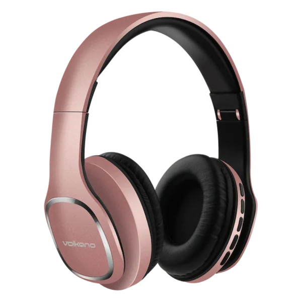 Volkano Phonic Series Bluetooth Full-Size Headphones - Rose Gold - Image 2