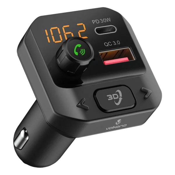 Volkano Grill Series Bluetooth Car Modulator and Charger - Image 3