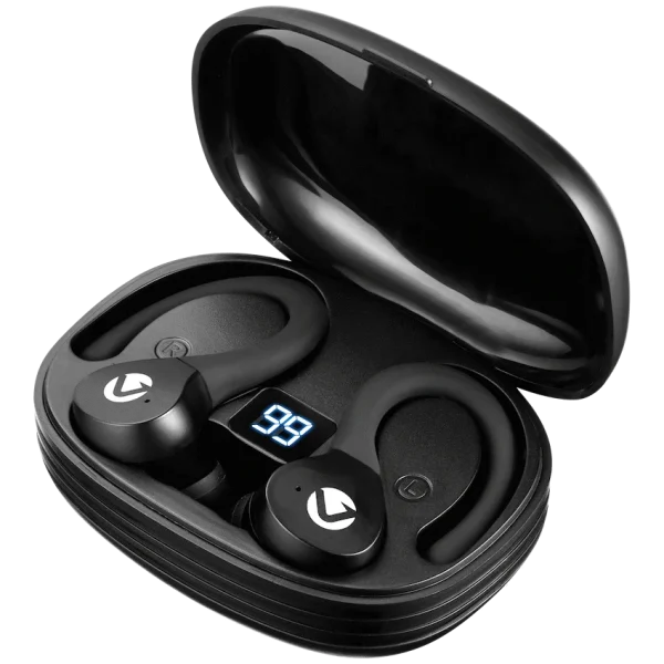 Volkano Flex Series Sports TWS Earphones with Case - Black