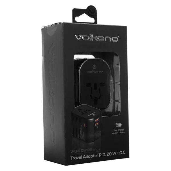 Volkano Worldwide Series Travel Adapter PD 25w + QC - Image 2