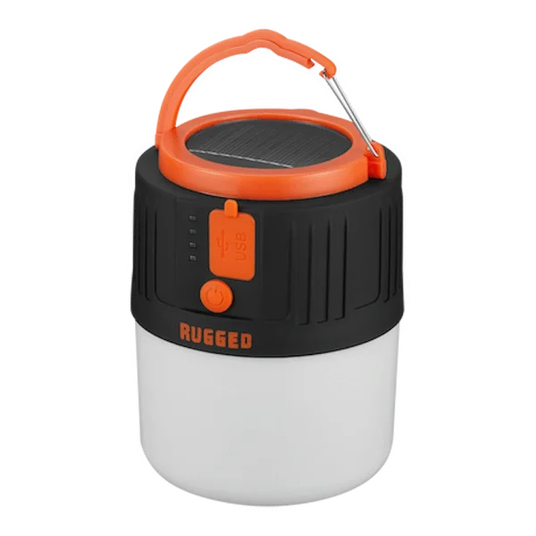 Rugged by Volkano 500lm Rechargeable Solar LED Lantern with Power Bank - Image 3